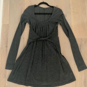 Classy Theory fit-and-flare  front wrap dress